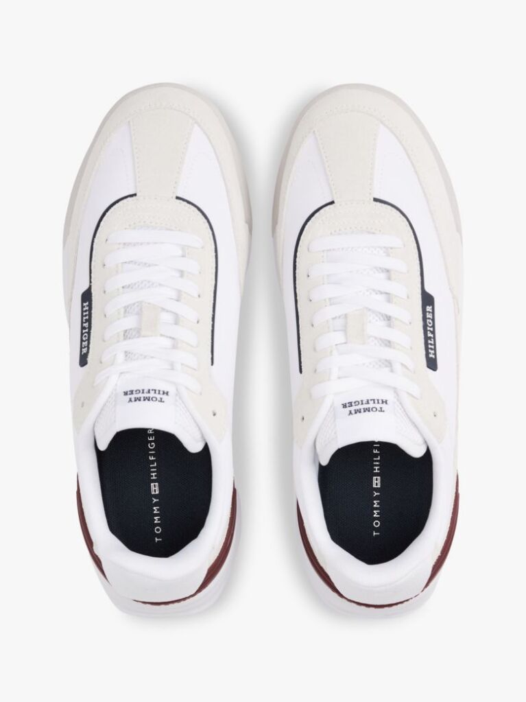 White Suede Cleat Classic Runner Trainers  Men
