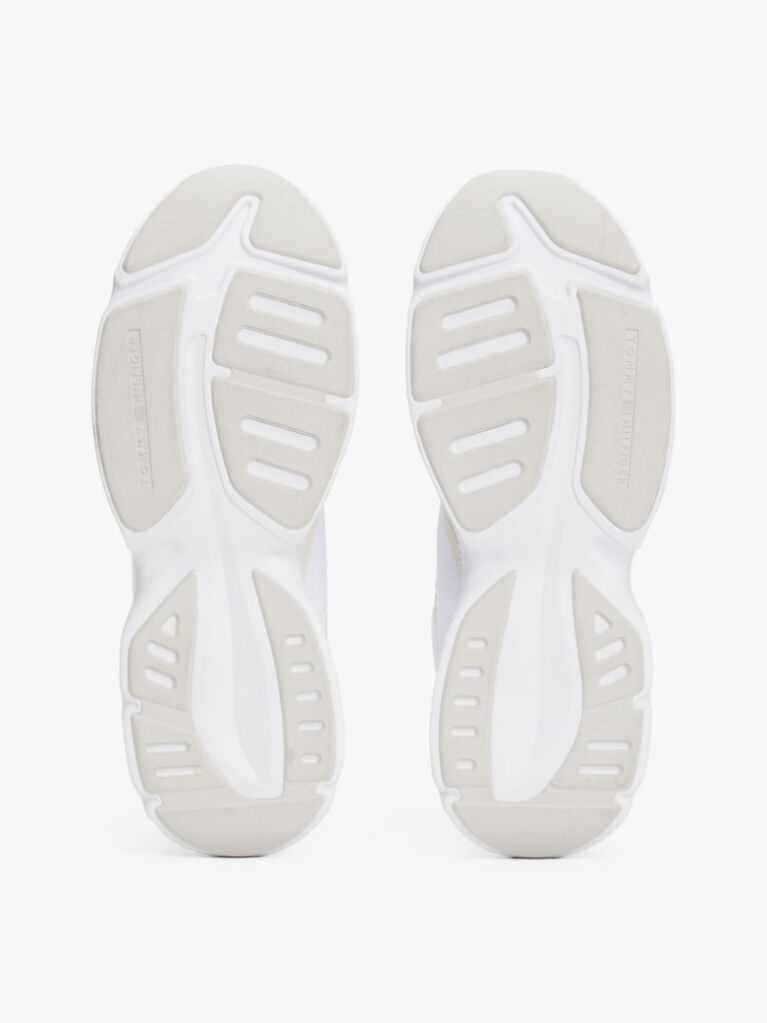White Modern Runner Logo Trainers  Men