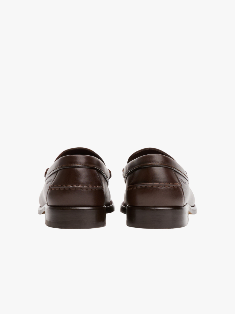 Καφέ Δερμάτινα Loafers Με Λεπτομέρεια  Άνδρες