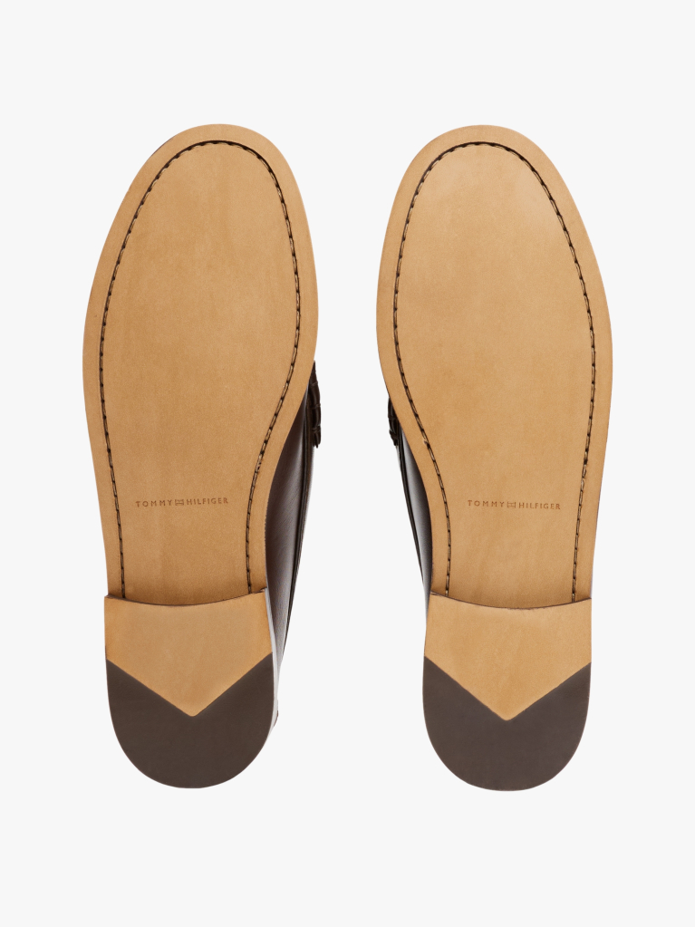 Καφέ Δερμάτινα Loafers Με Λεπτομέρεια  Άνδρες