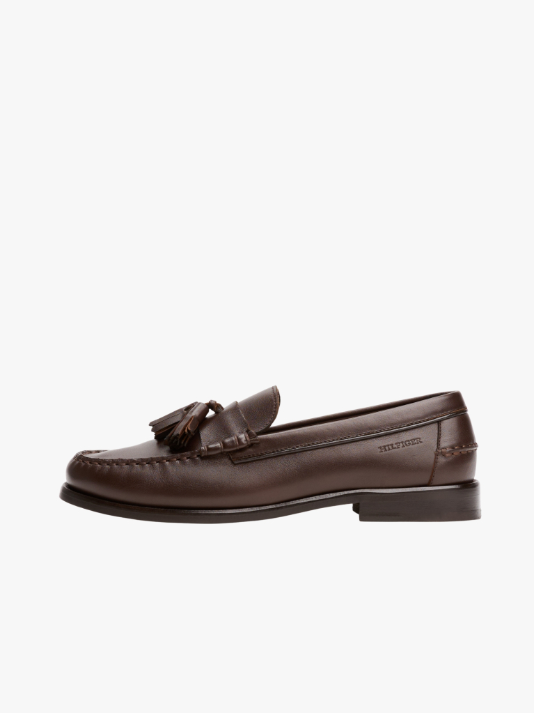 Καφέ Δερμάτινα Loafers Με Λεπτομέρεια  Άνδρες