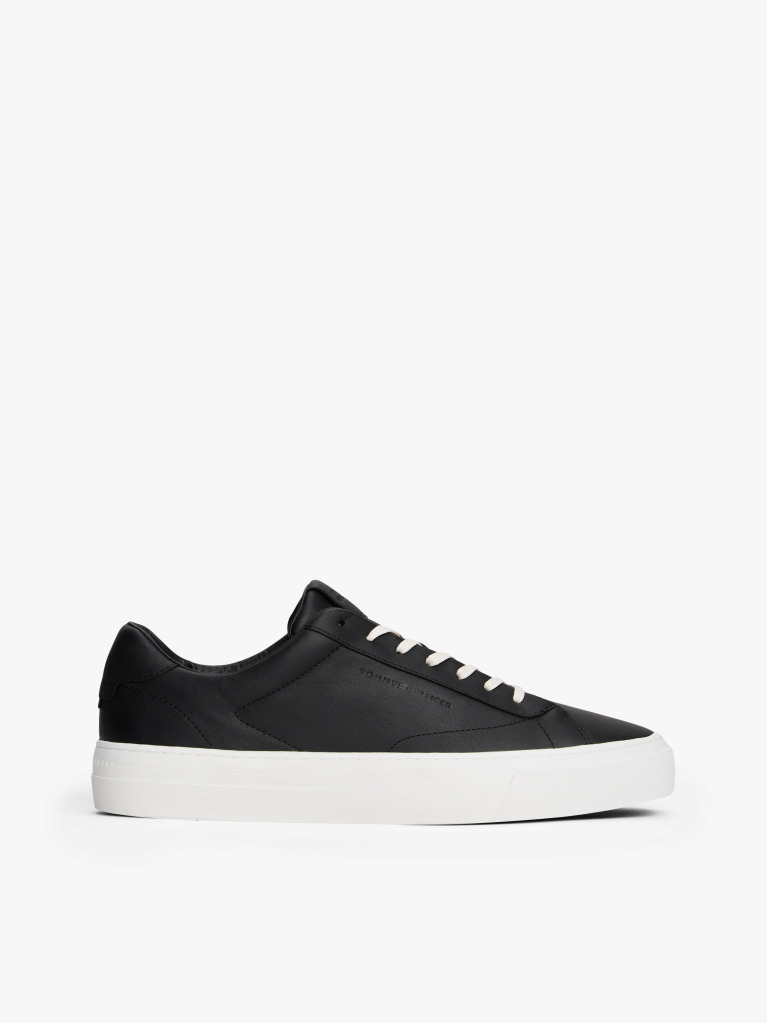 Μαύρο Δερμάτινα Sneakers  Άνδρες