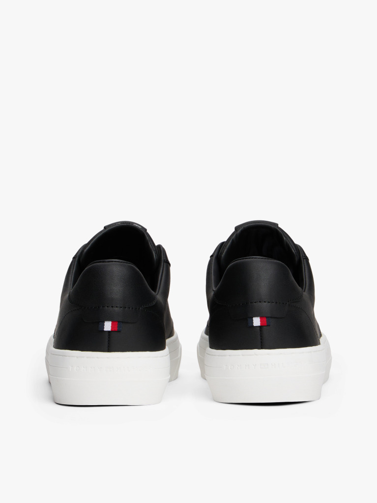 Μαύρο Δερμάτινα Sneakers  Άνδρες