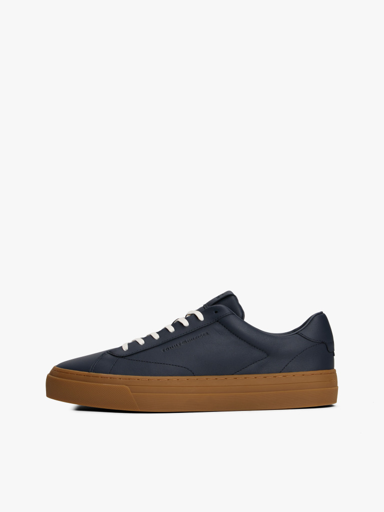 Μπλε Δερμάτινα Sneakers  Άνδρες