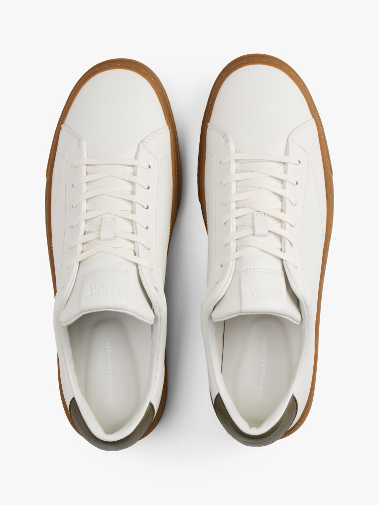 Μπεζ Δερμάτινα Sneakers  Άνδρες
