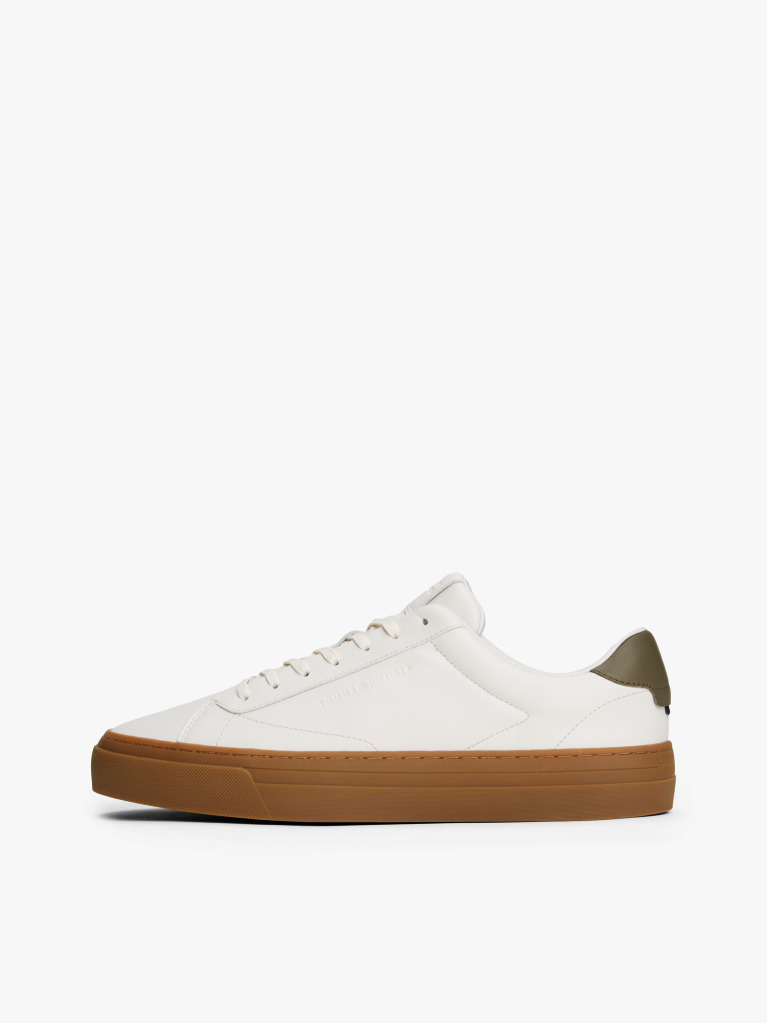 Μπεζ Δερμάτινα Sneakers  Άνδρες