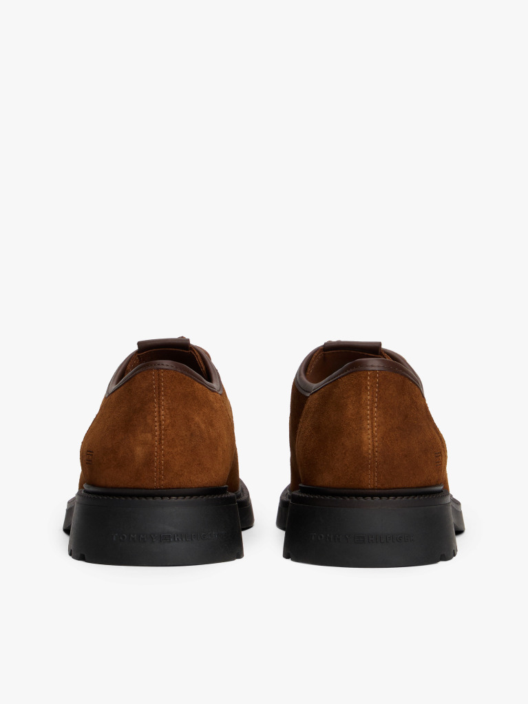 Brown Lightweight Suede Moc Toe Shoes  Men