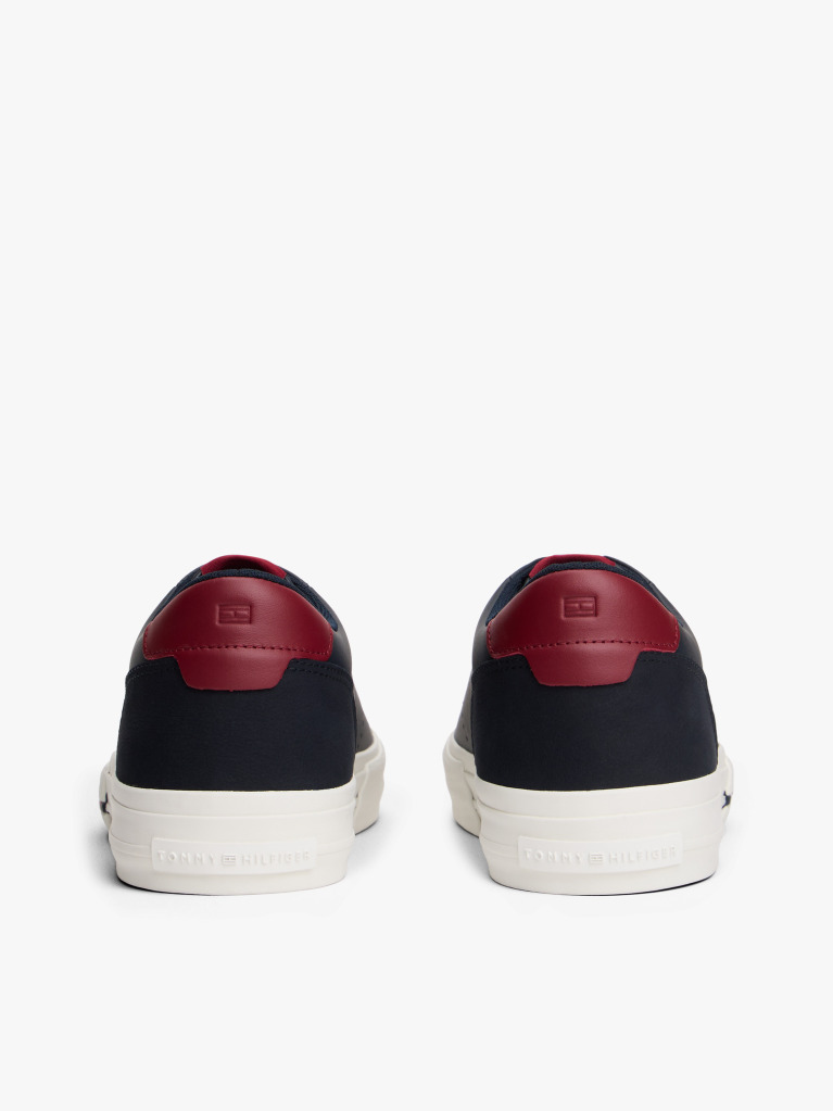 Μπλε Δερμάτινα Sneakers Με Μίξη Υφών  Άνδρες