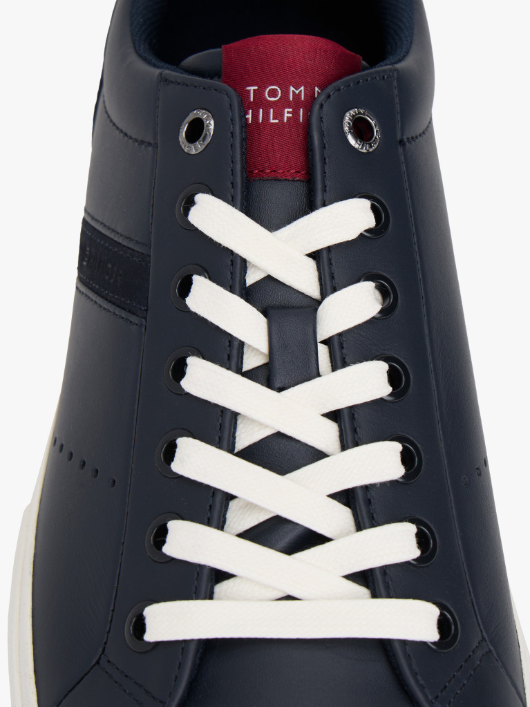 Μπλε Δερμάτινα Sneakers Με Μίξη Υφών  Άνδρες