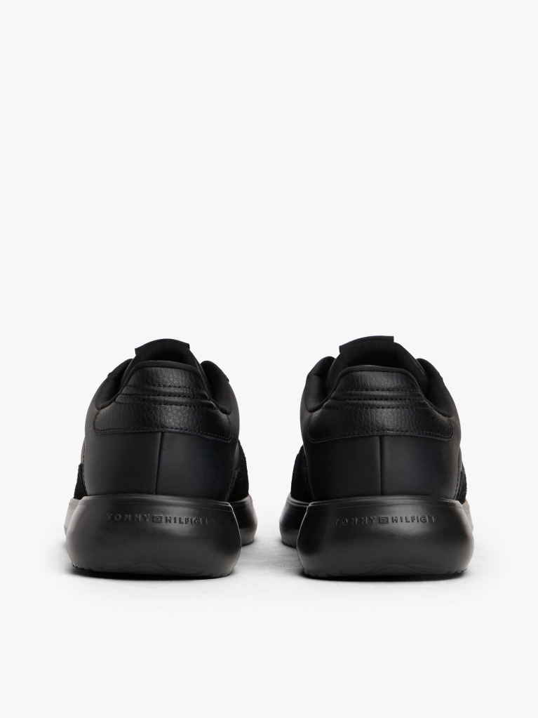 Μαύρο Δερμάτινα Sneakers  Άνδρες