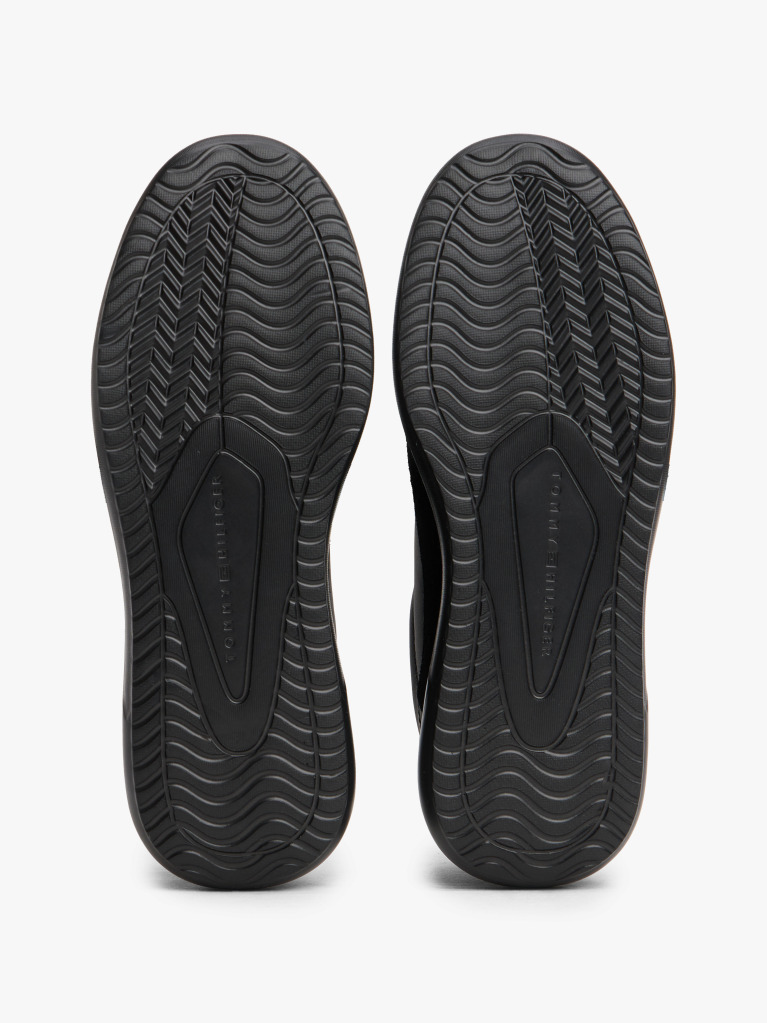 Μαύρο Δερμάτινα Sneakers  Άνδρες