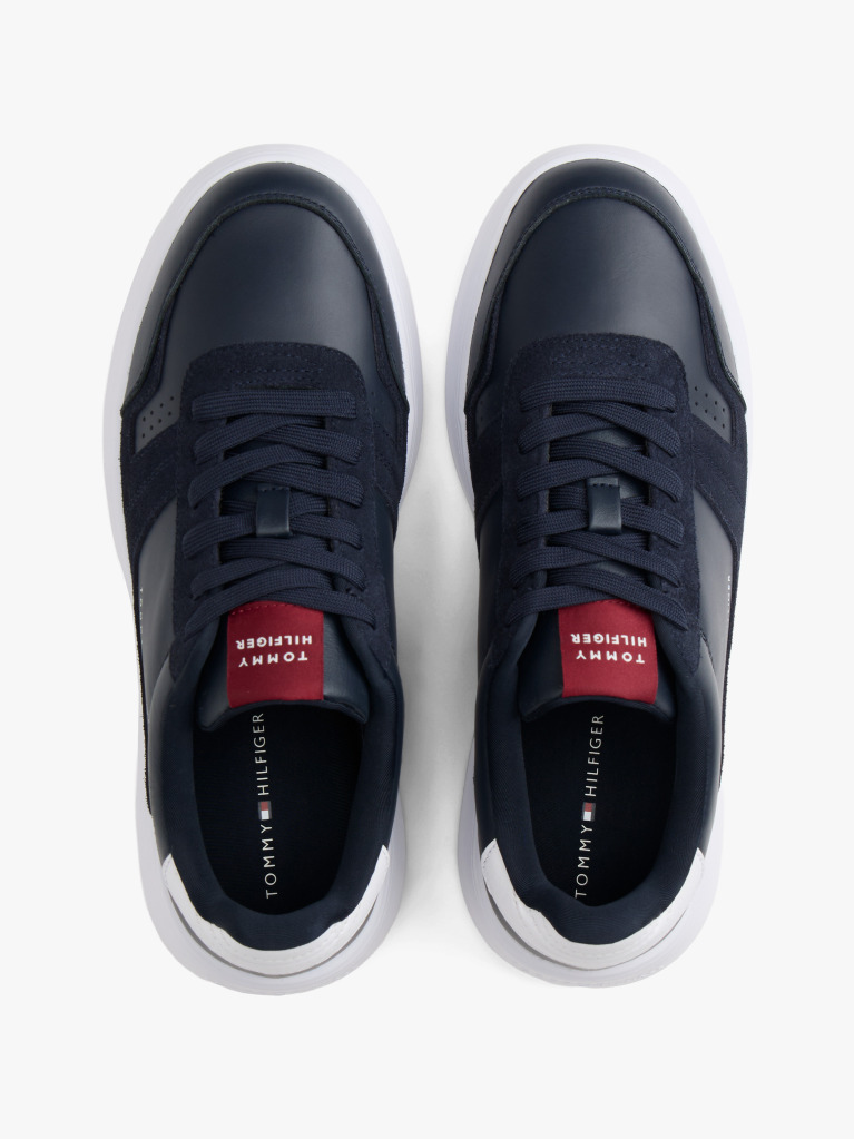 Μπλε Δερμάτινα Sneakers  Άνδρες