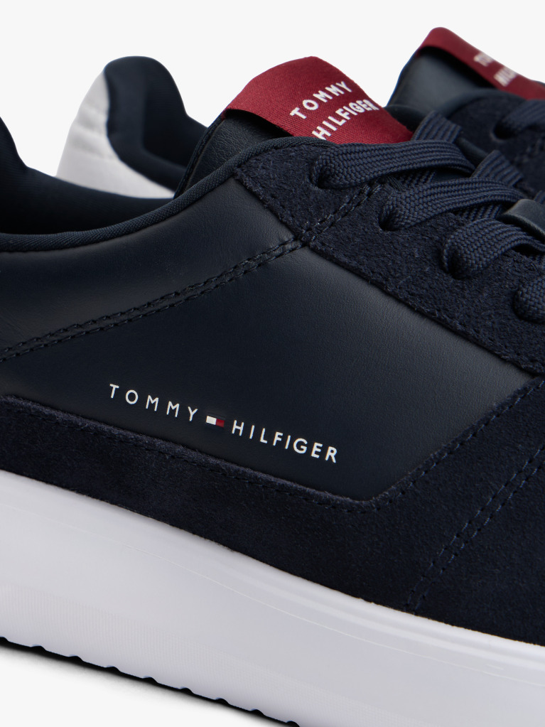 Μπλε Δερμάτινα Sneakers  Άνδρες