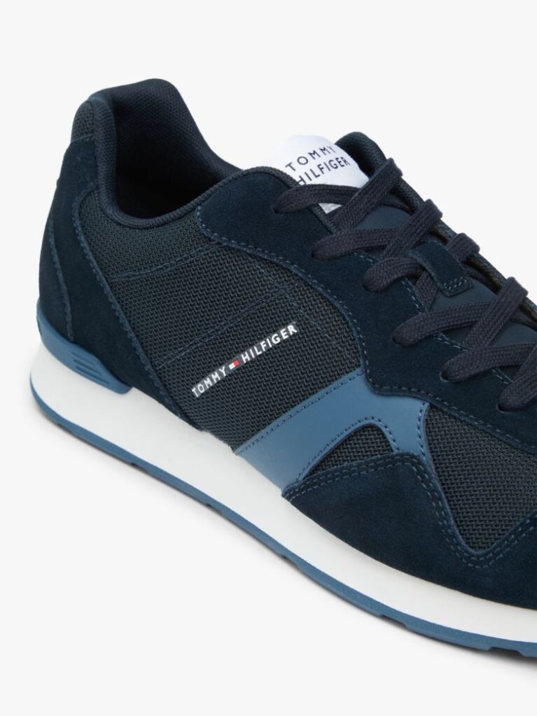 Μπλε Sneakers Με Μίξη Υφών Και Σουέτ  Άνδρες