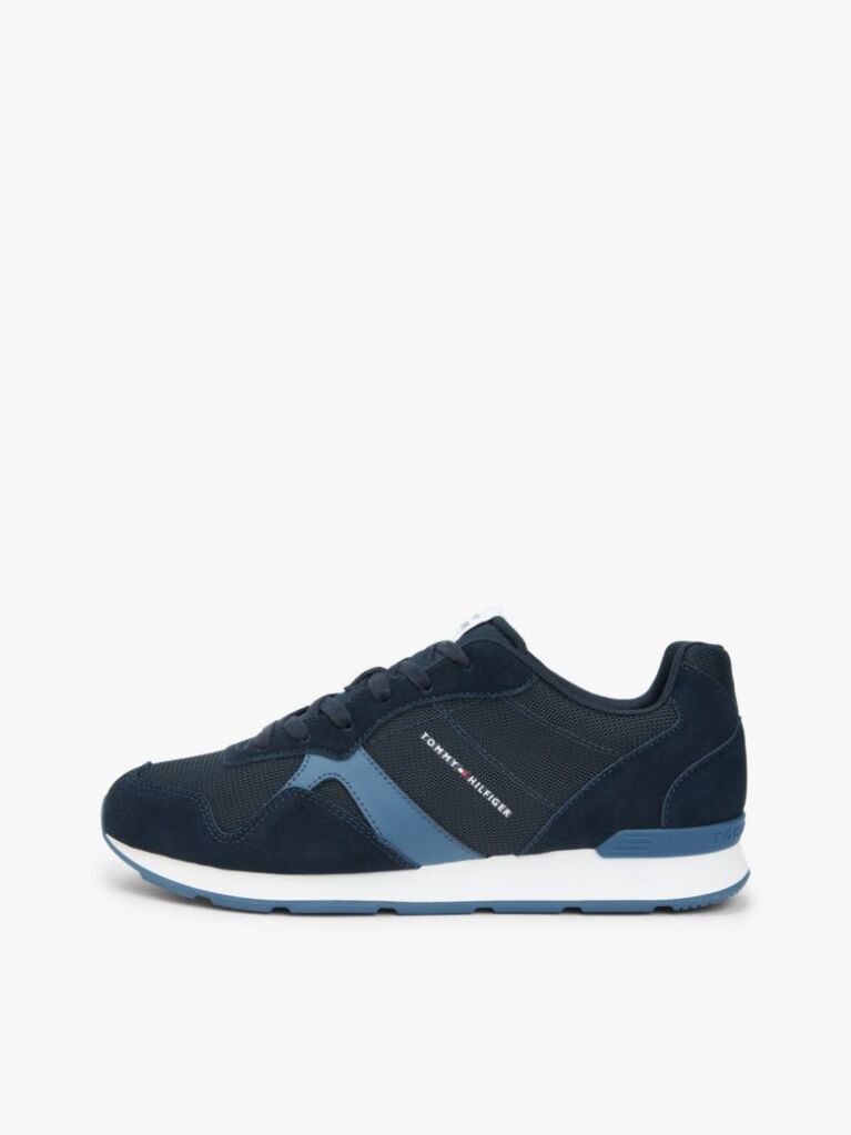 Μπλε Sneakers Με Μίξη Υφών Και Σουέτ  Άνδρες