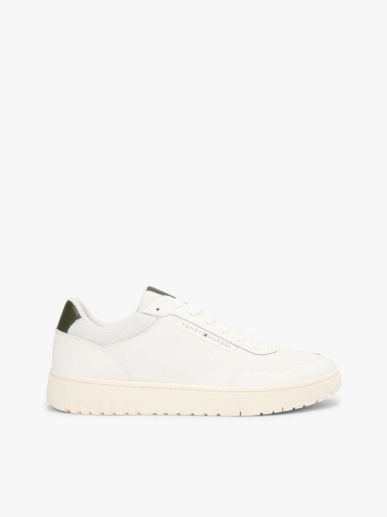 Beige Lightweight Basketball Trainers With Leather  Men