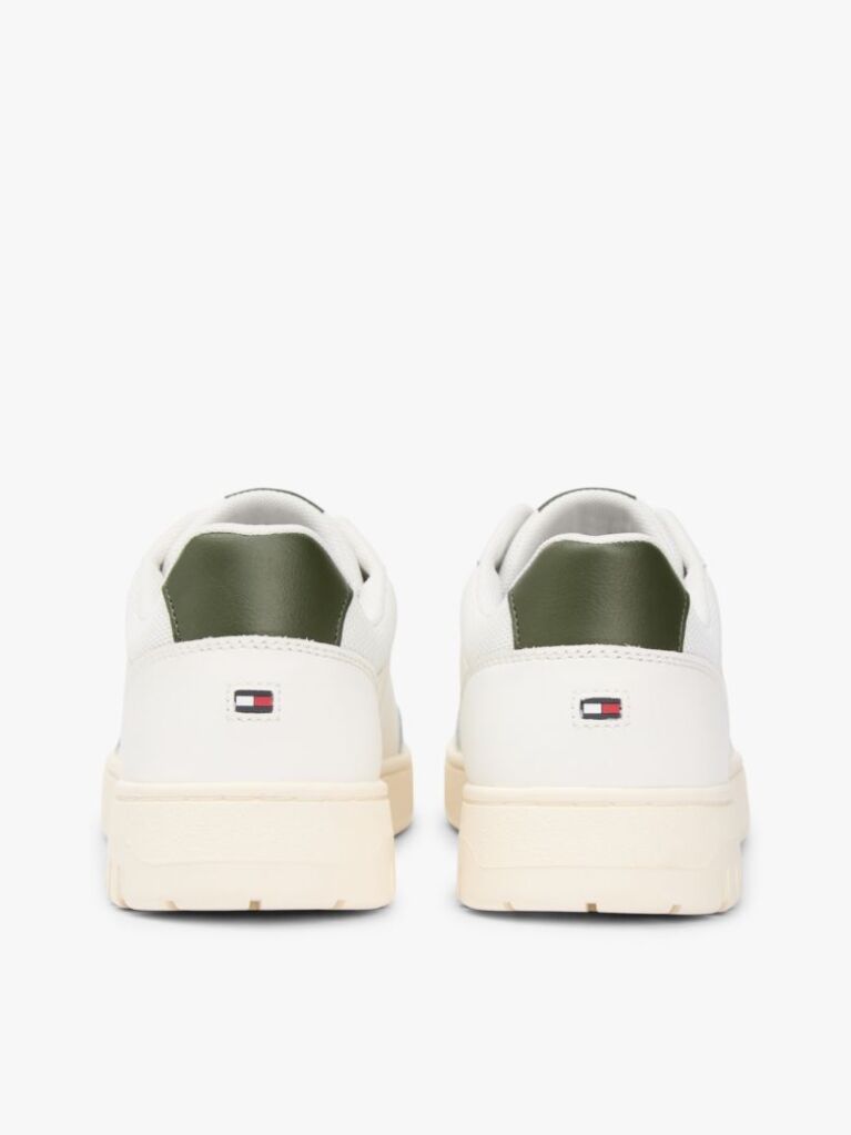 Beige Lightweight Basketball Trainers With Leather  Men