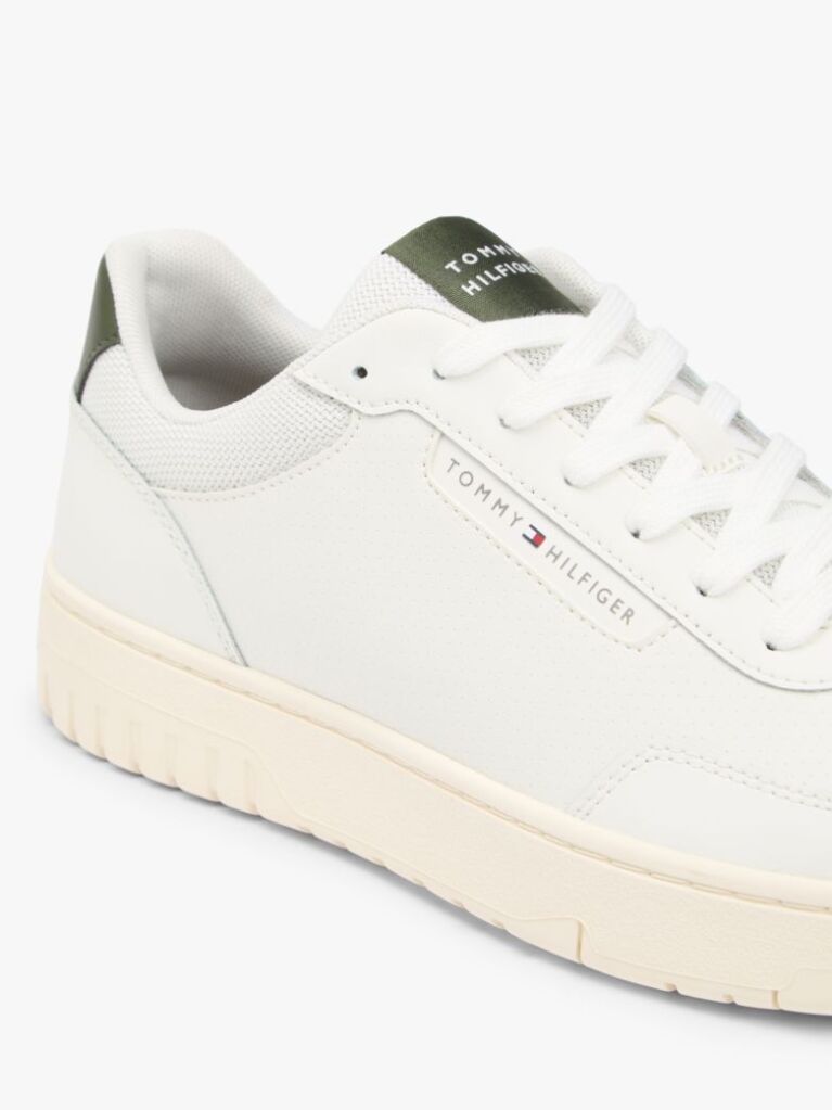 Beige Lightweight Basketball Trainers With Leather  Men