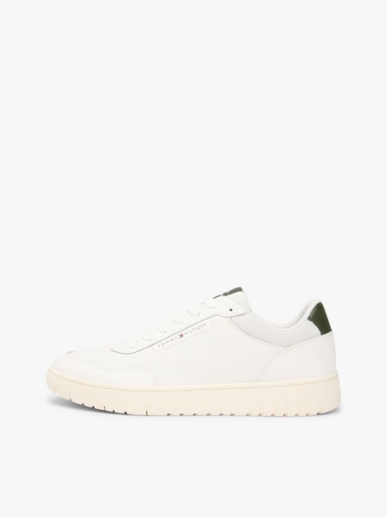 Beige Lightweight Basketball Trainers With Leather  Men