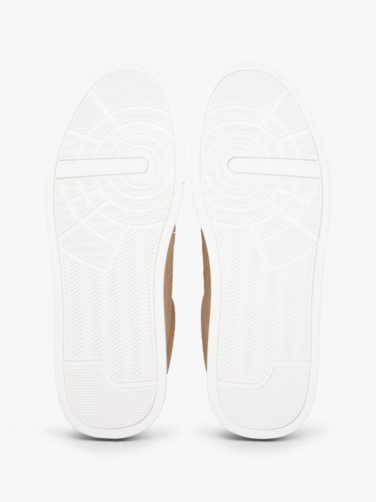 Καφέ Σουέτ Sneakers Με Ανάγλυφο Λογότυπο  Άνδρες
