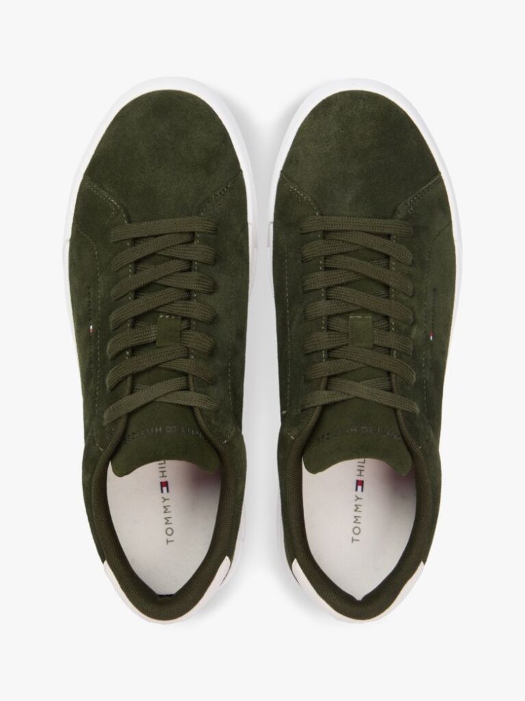 Πράσινο Σουέτ Sneakers Με Ανάγλυφο Λογότυπο  Άνδρες