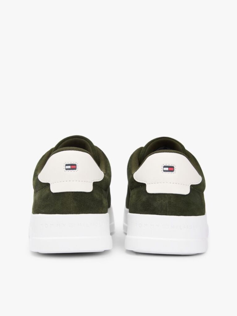 Πράσινο Σουέτ Sneakers Με Ανάγλυφο Λογότυπο  Άνδρες