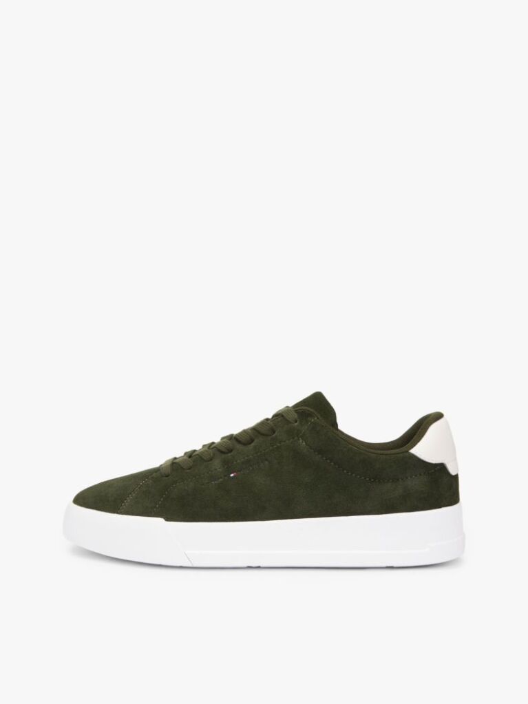 Πράσινο Σουέτ Sneakers Με Ανάγλυφο Λογότυπο  Άνδρες