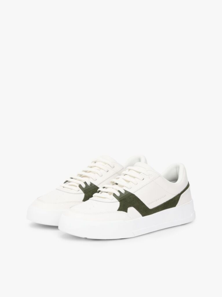 Multi Δερμάτινα Sneakers Με Πάνελ Σε Αντίθεση  Άνδρες