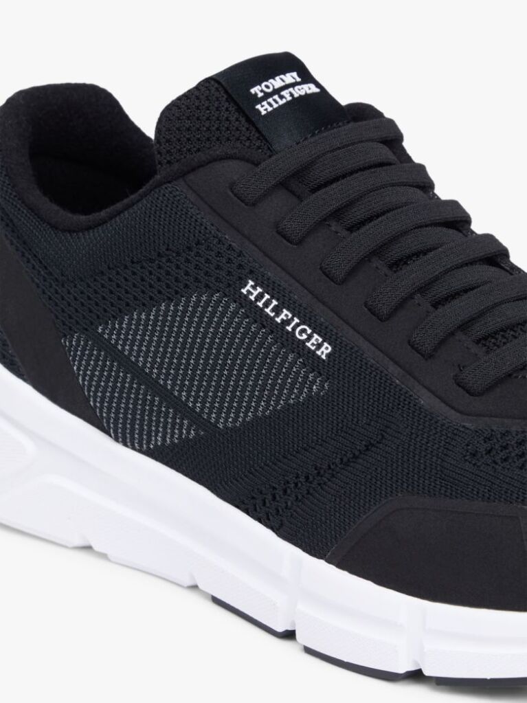 Μαύρο Πλεκτά Sneakers Με Signature Λεπτομέρειες  Άνδρες