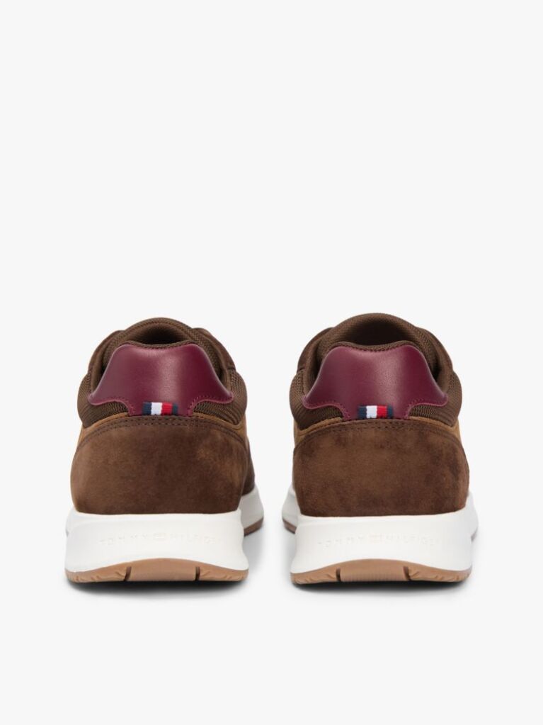Καφέ Σουέτ Sneakers Με Αντιθέσεις  Άνδρες