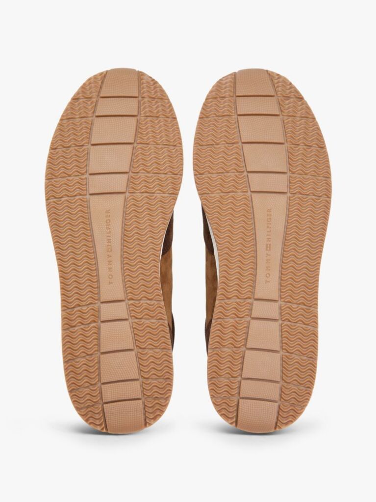 Καφέ Σουέτ Sneakers Με Αντιθέσεις  Άνδρες
