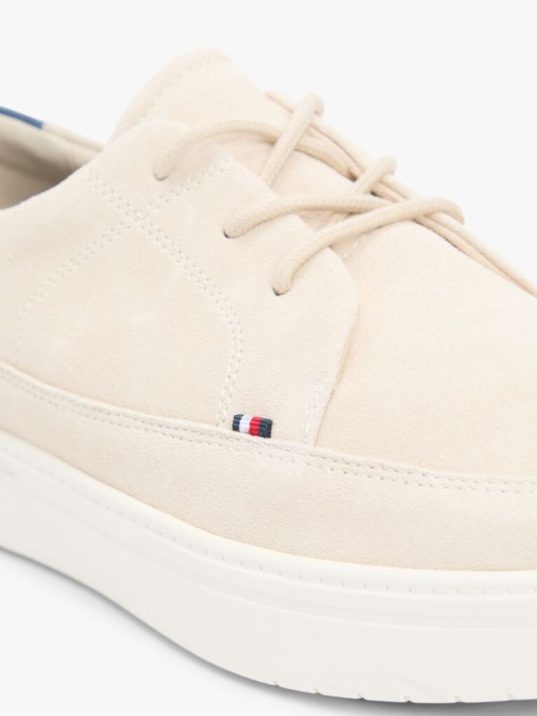 Beige Lightweight Suede Cupsole Hybrid Shoes  Men