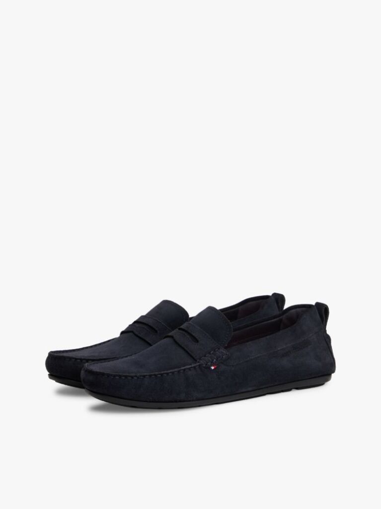 Blue Suede Cleat Driver Shoes  Men