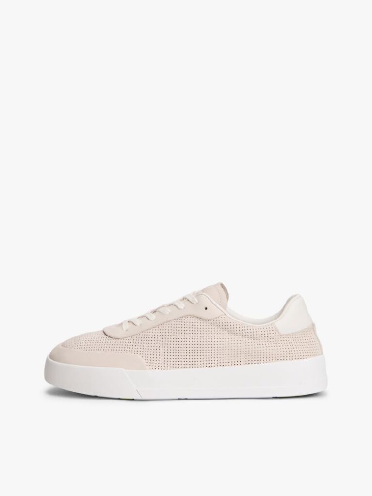 Μπεζ Δερμάτινα Sneakers Με Τρύπες Εξαερισμού  Άνδρες