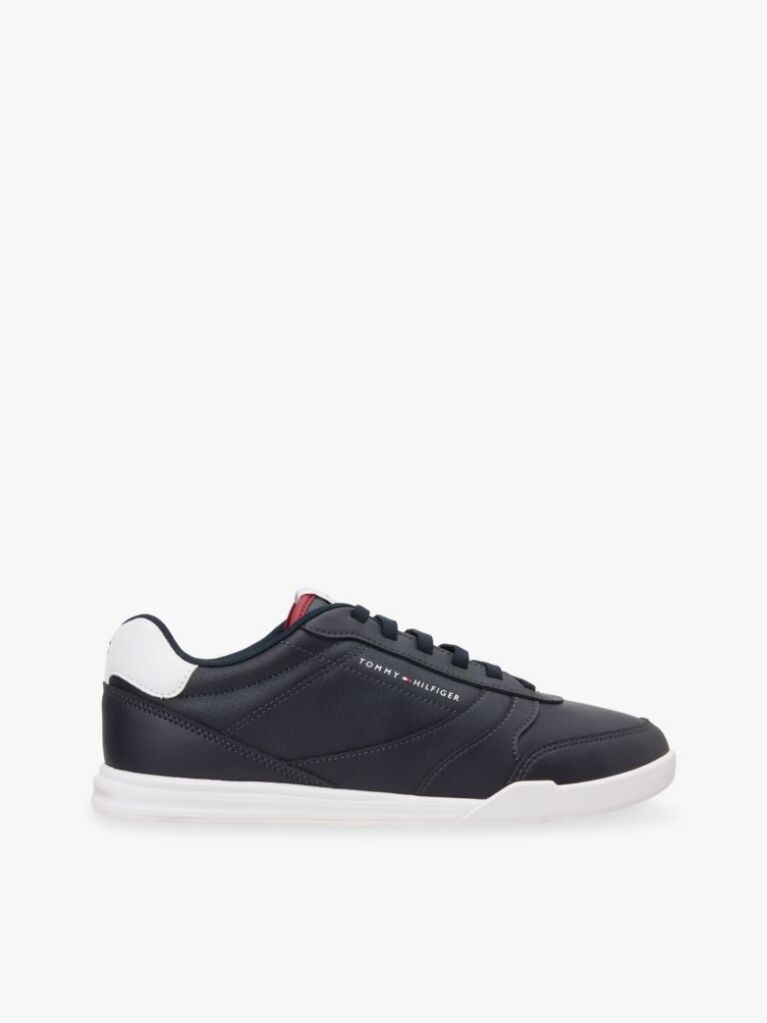 Μπλε Δερμάτινα Sneakers Με Αντίθεση Πίσω  Άνδρες
