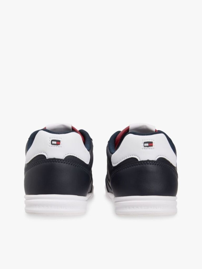 Μπλε Δερμάτινα Sneakers Με Αντίθεση Πίσω  Άνδρες