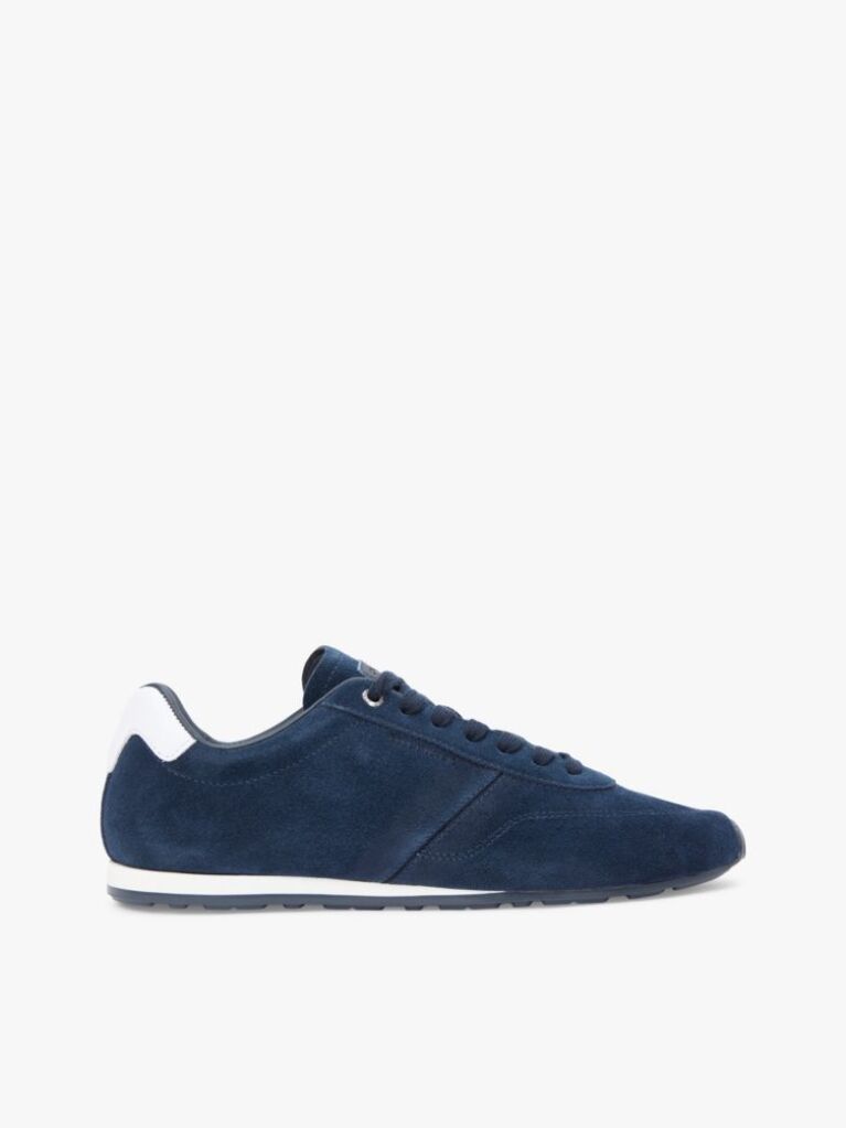 Blue Suede Hilfiger Monotype Cleat Trainers  Men