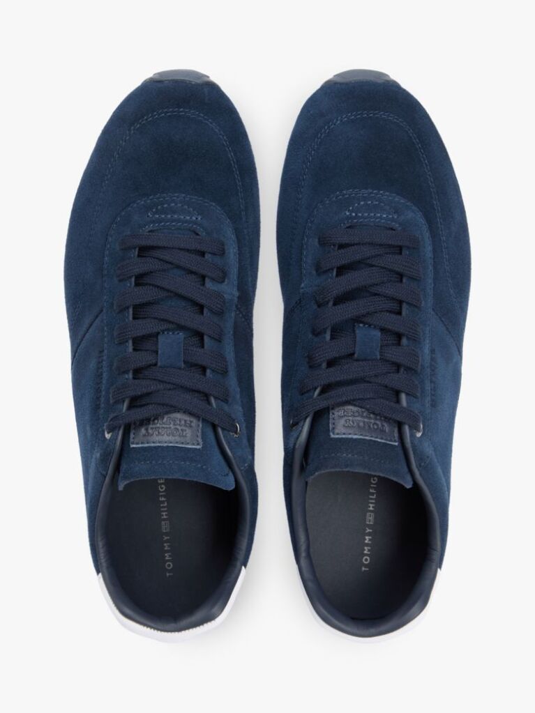 Blue Suede Hilfiger Monotype Cleat Trainers  Men