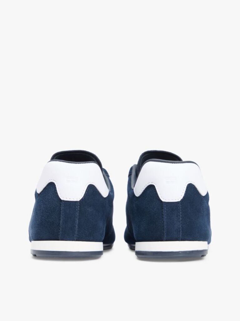 Blue Suede Hilfiger Monotype Cleat Trainers  Men