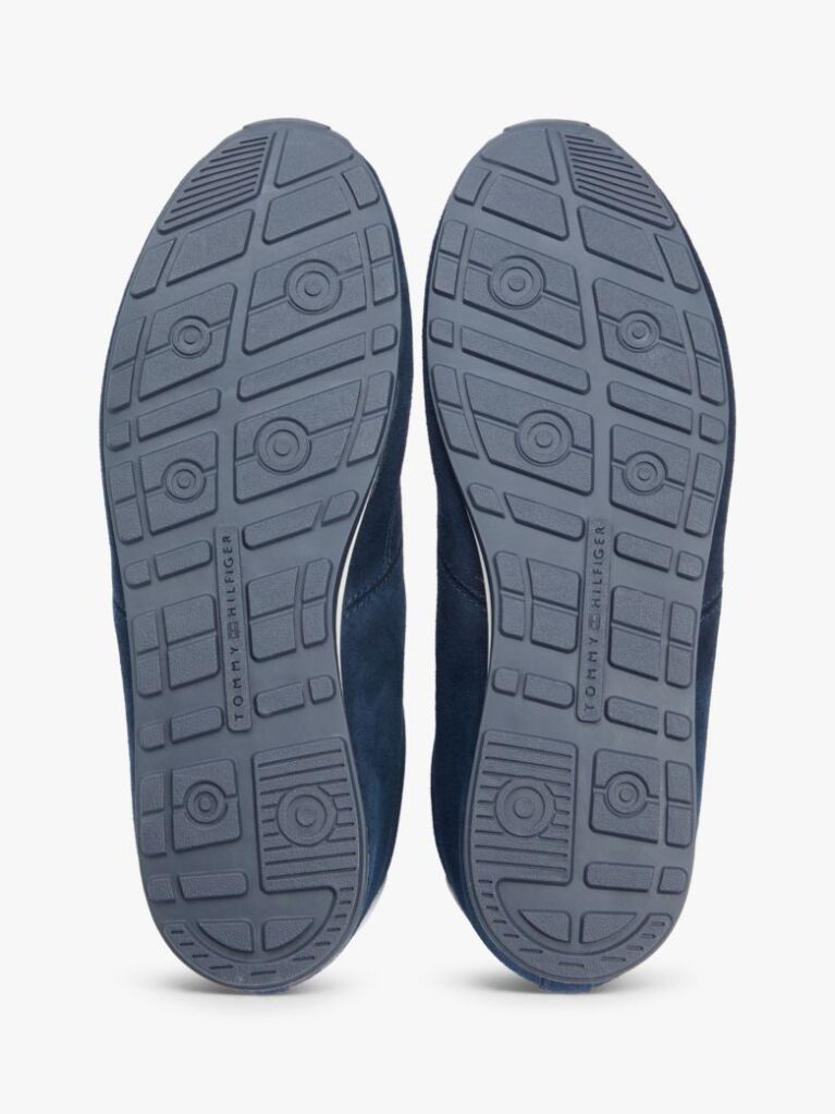 Blue Suede Hilfiger Monotype Cleat Trainers  Men