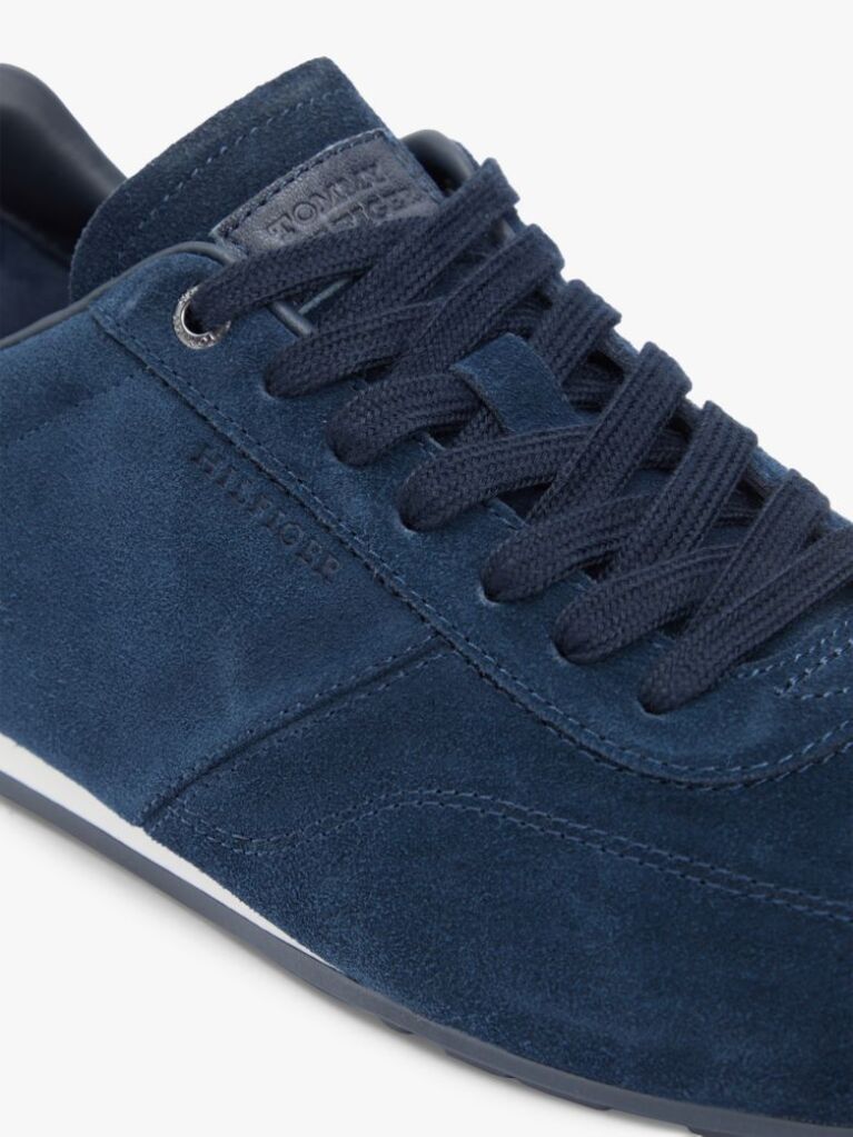 Blue Suede Hilfiger Monotype Cleat Trainers  Men