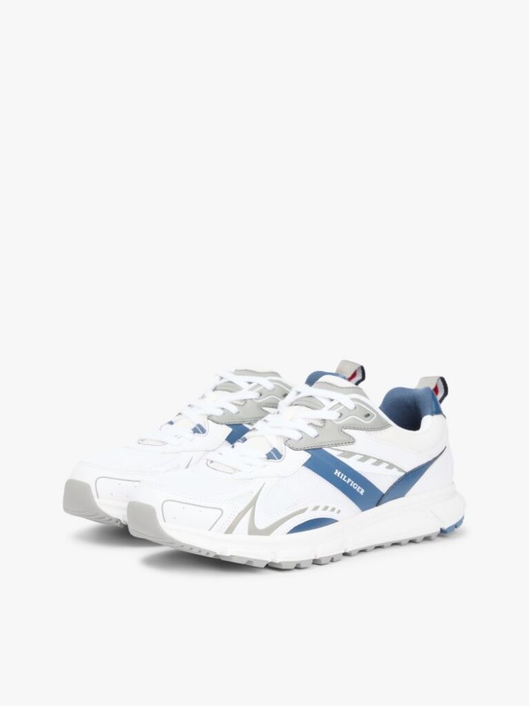 Άσπρο Sneakers Με Μίξη Υφών  Άνδρες