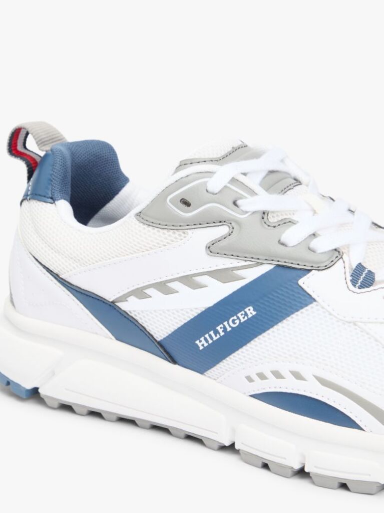 Άσπρο Sneakers Με Μίξη Υφών  Άνδρες