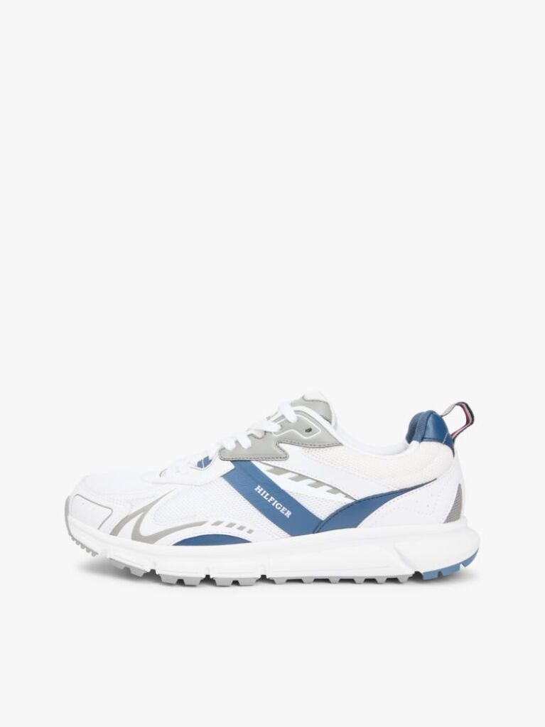 Άσπρο Sneakers Με Μίξη Υφών  Άνδρες