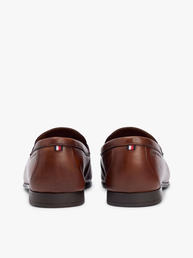 Brown Leather Flexible Loafers  Men