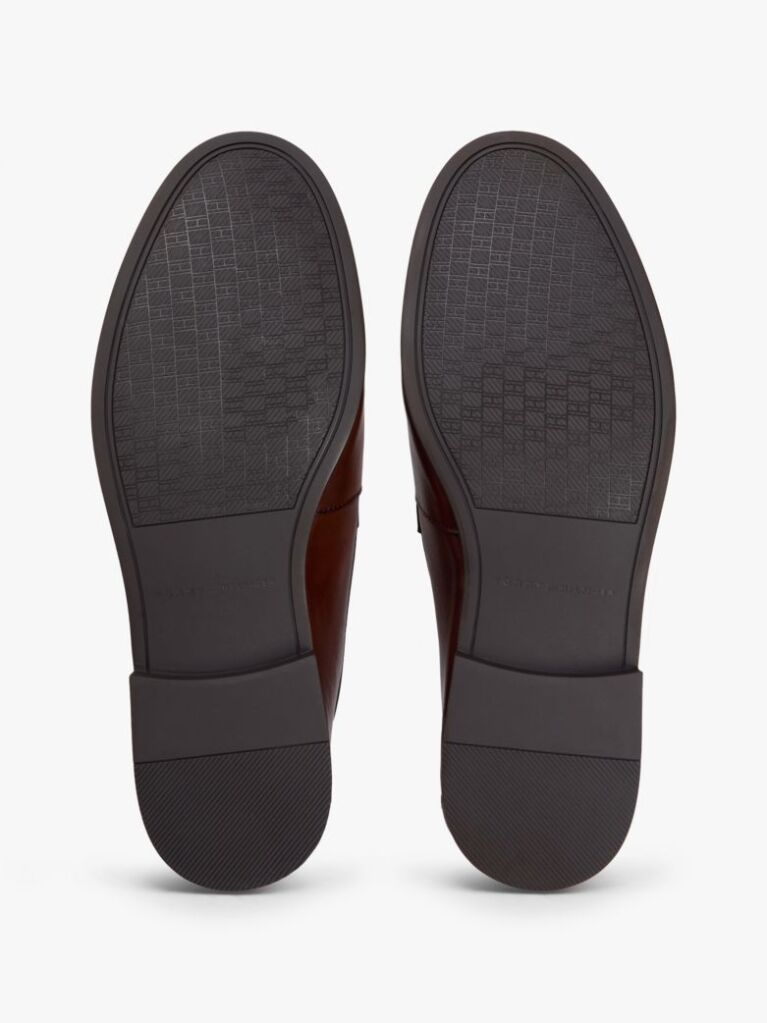 Brown Leather Flexible Loafers  Men