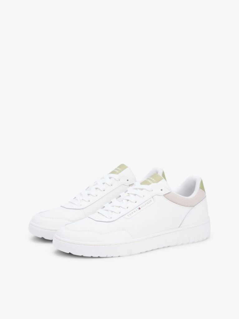 Άσπρο Δερμάτινα Sneakers Basketball  Άνδρες