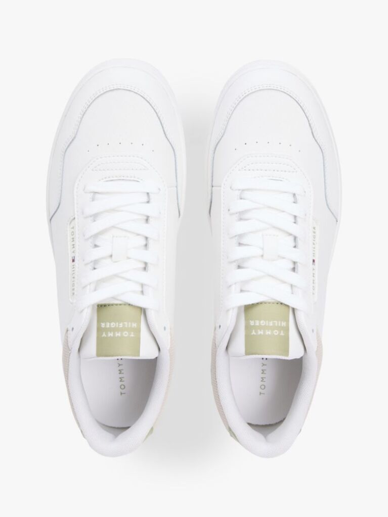 Άσπρο Δερμάτινα Sneakers Basketball  Άνδρες