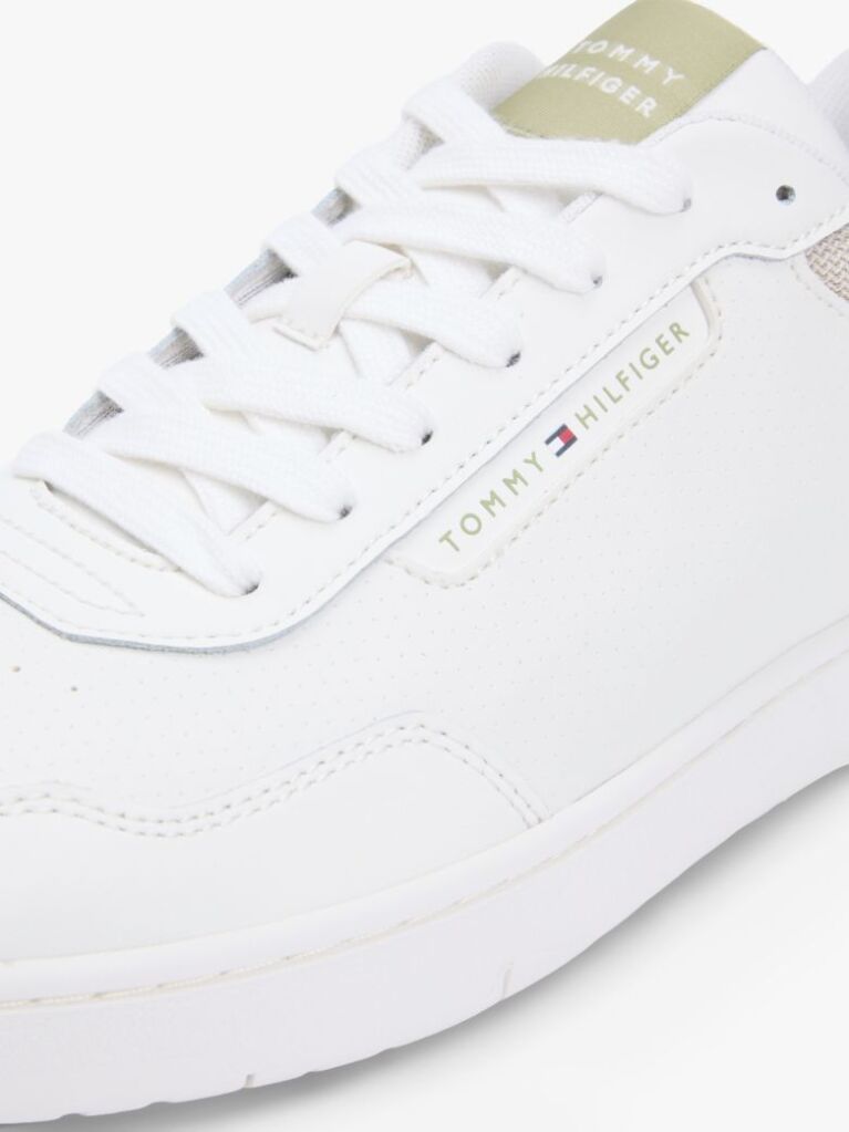 Άσπρο Δερμάτινα Sneakers Basketball  Άνδρες
