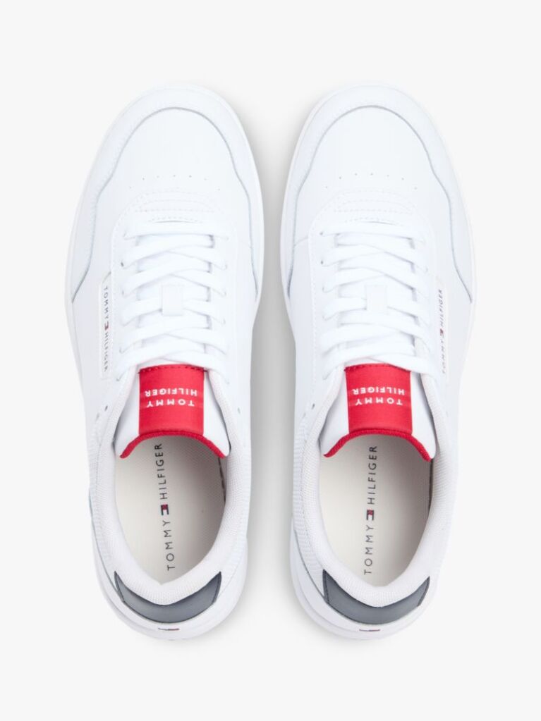 Άσπρο Δερμάτινα Sneakers Basketball  Άνδρες